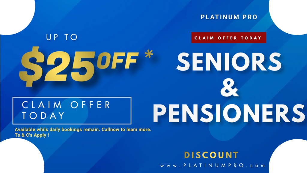 SENIORS & PENSIONERS DISCOUNTS