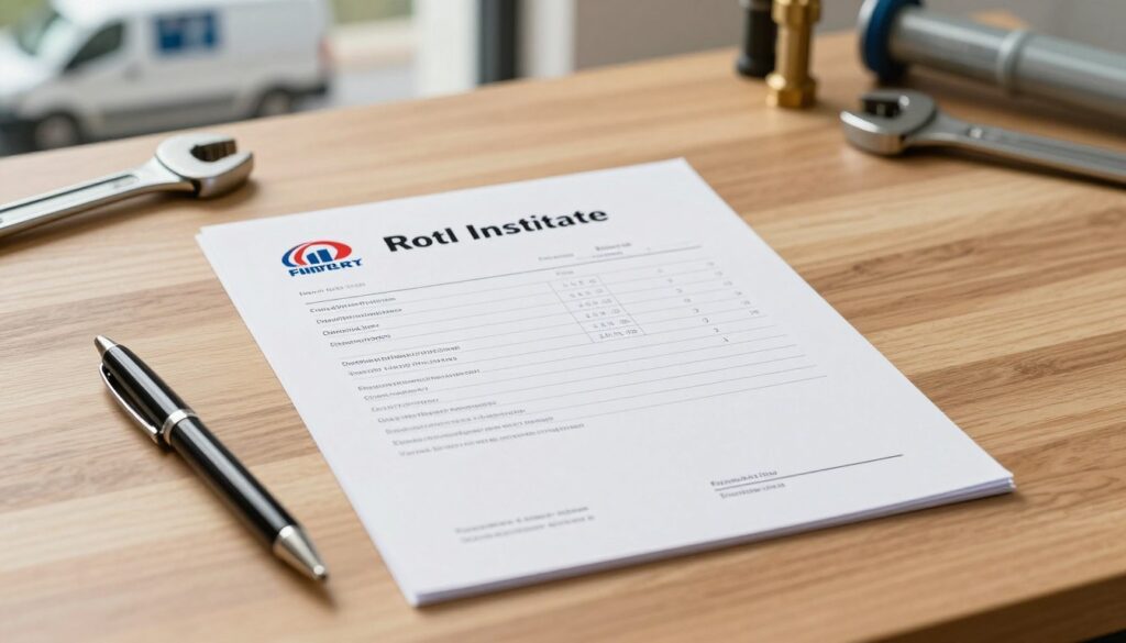 Sydney plumber written estimate